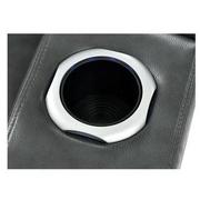 Gio Gray Leather Power Reclining Sofa w/Console  alternate image, 10 of 15 images.