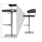 Bold Gray Adjustable Stool  alternate image, 8 of 8 images.