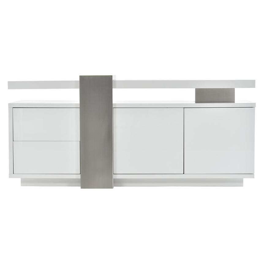 Totem White TV Stand El Dorado Furniture