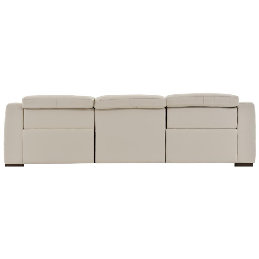 Gian Marco Light Gray Oversized Leather Sofa  alternate image, 4 of 7 images.