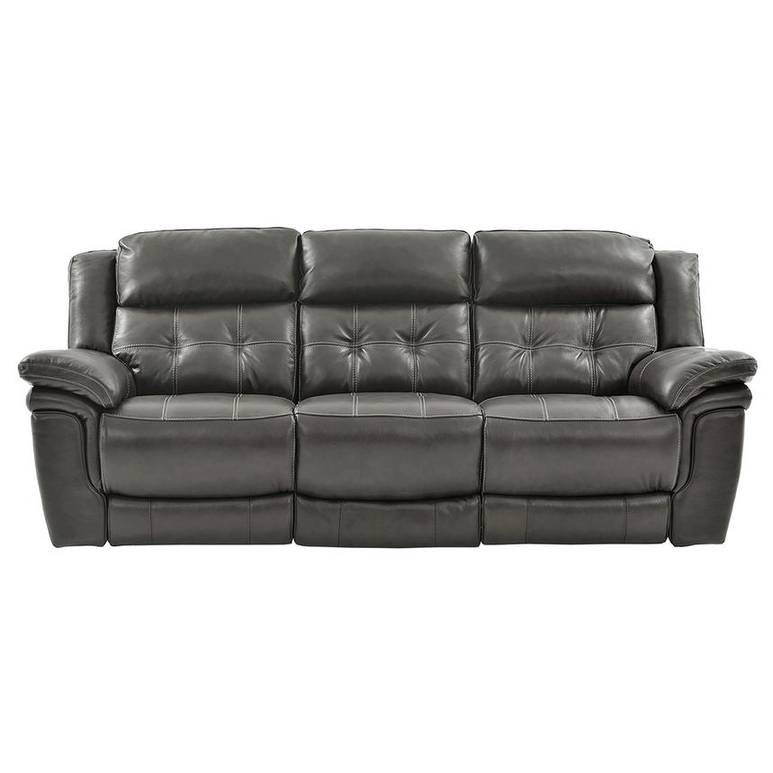 stallion gray reclining sofa