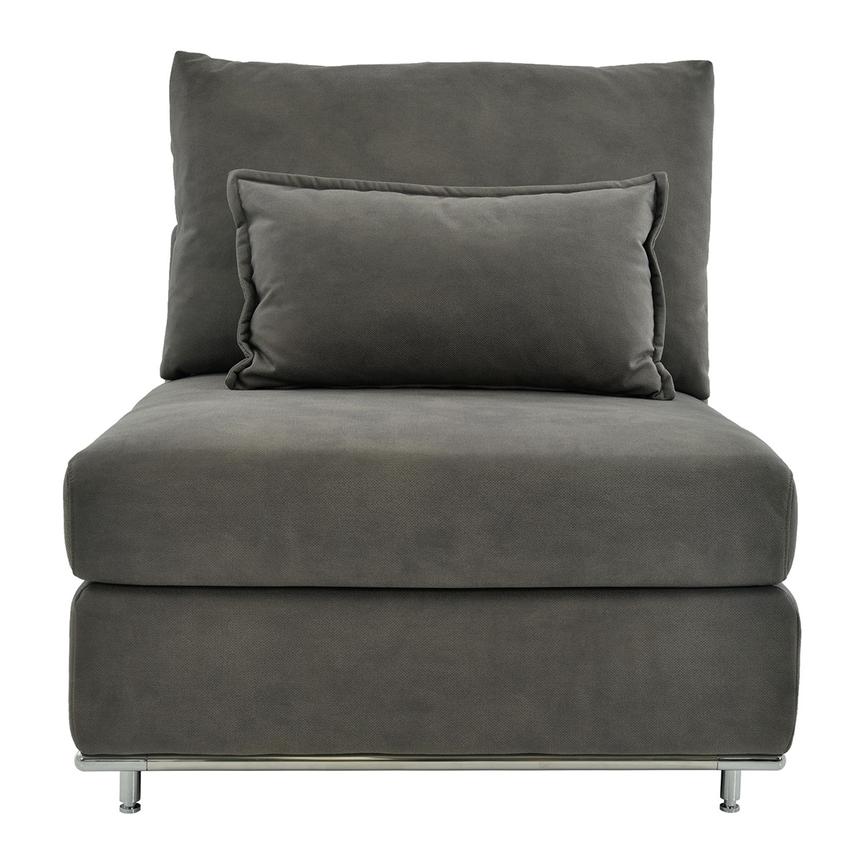 Grigio Gray Armless Chair  main image, 1 of 7 images.