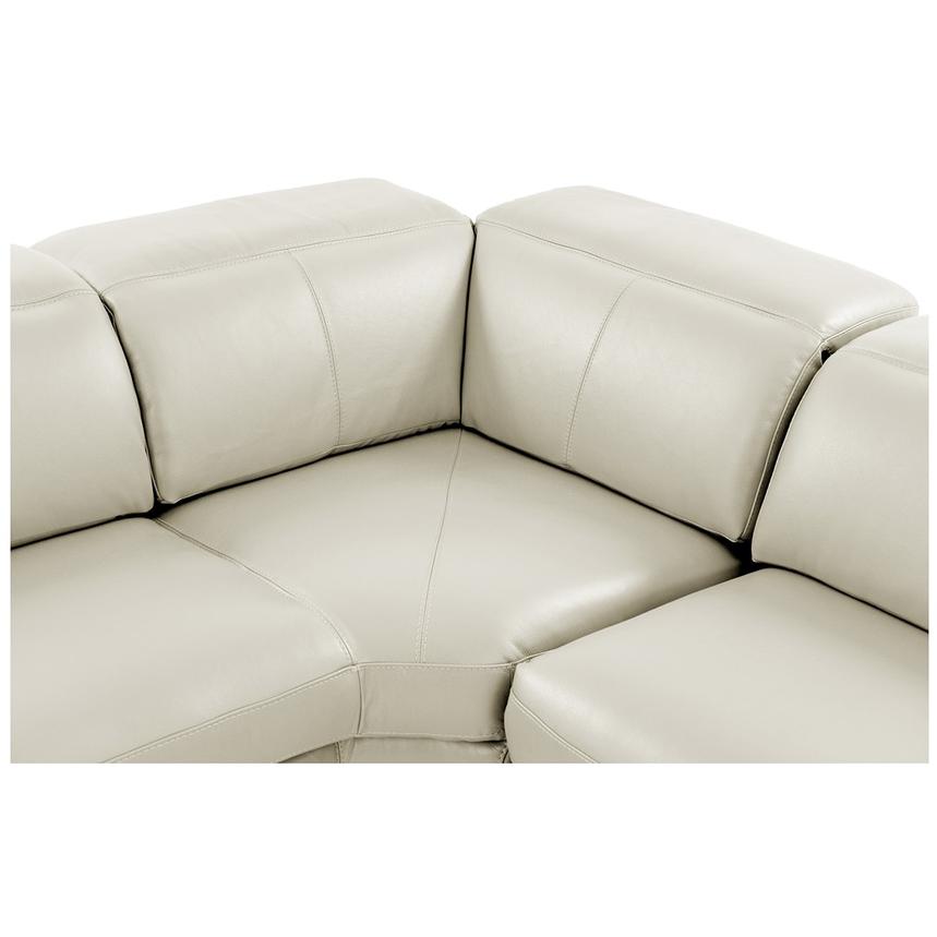 Toronto White Leather Power Reclining Sofa w/Left Chaise alternate image, 4 of 11 images.