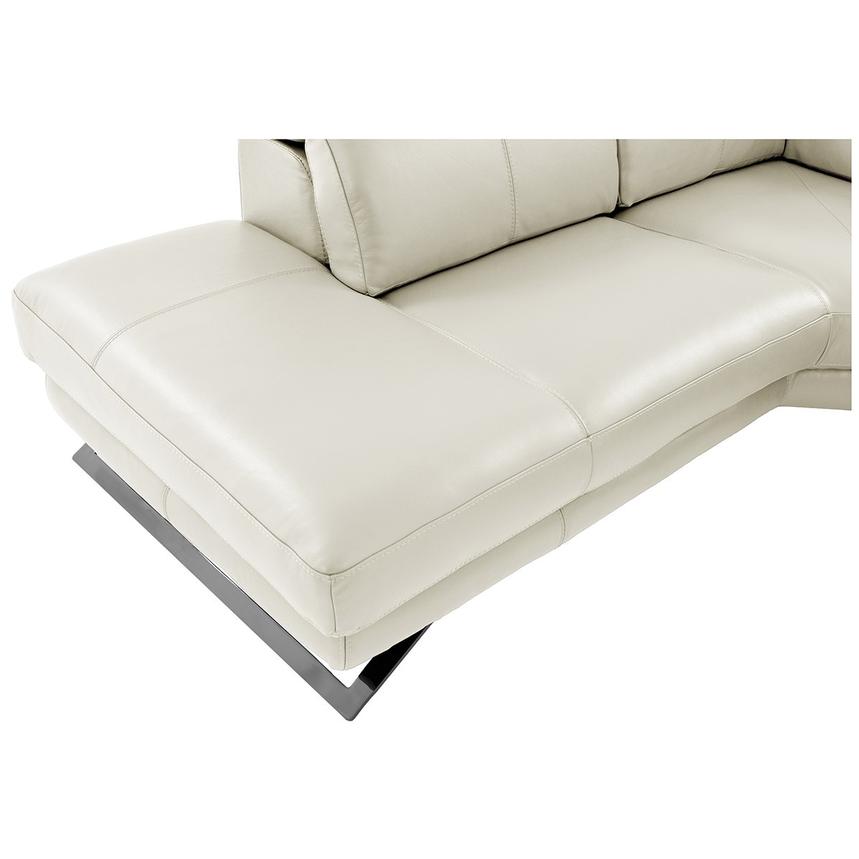 Toronto White Leather Power Reclining Sofa w/Left Chaise alternate image, 9 of 11 images.