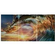 Onda II Set of 3 Acrylic Wall Art  main image, 1 of 4 images.