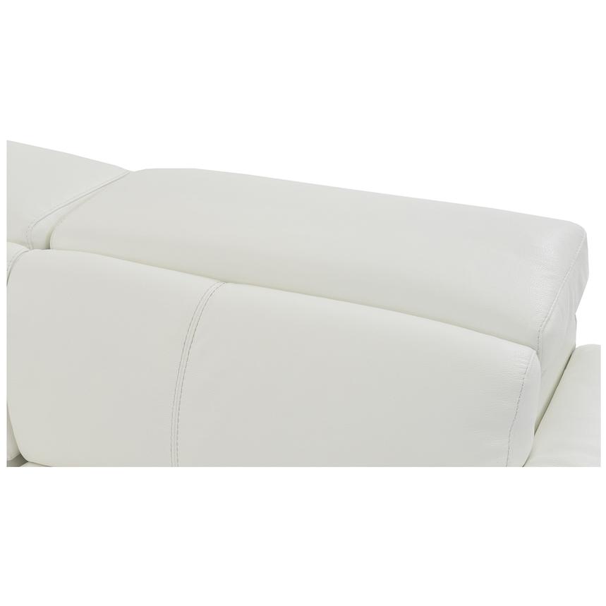 Charlie White Leather Power Reclining Sectional  alternate image, 8 of 12 images.
