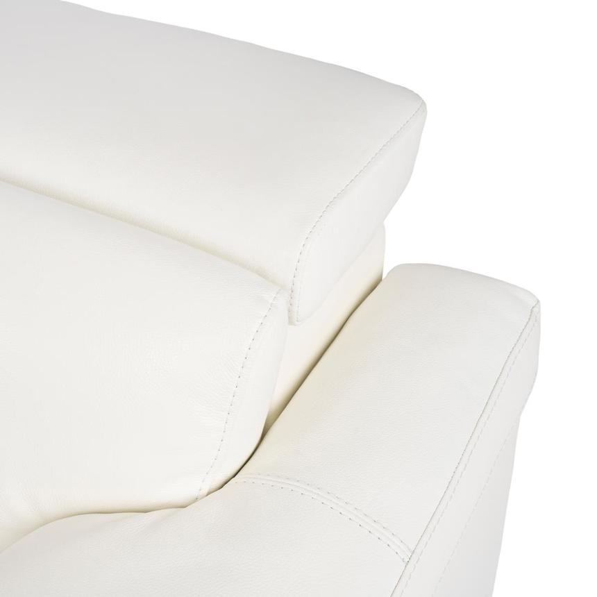 Charlie White Leather Power Reclining Sectional with 6PCS/3PWR alternate image, 9 of 12 images.