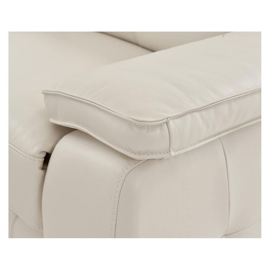 Gian Marco Light Gray Leather Power Reclining Sectional with 7PCS/3PWR alternate image, 6 of 9 images.