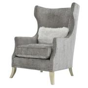 Page Gray Accent Chair  main image, 1 of 7 images.