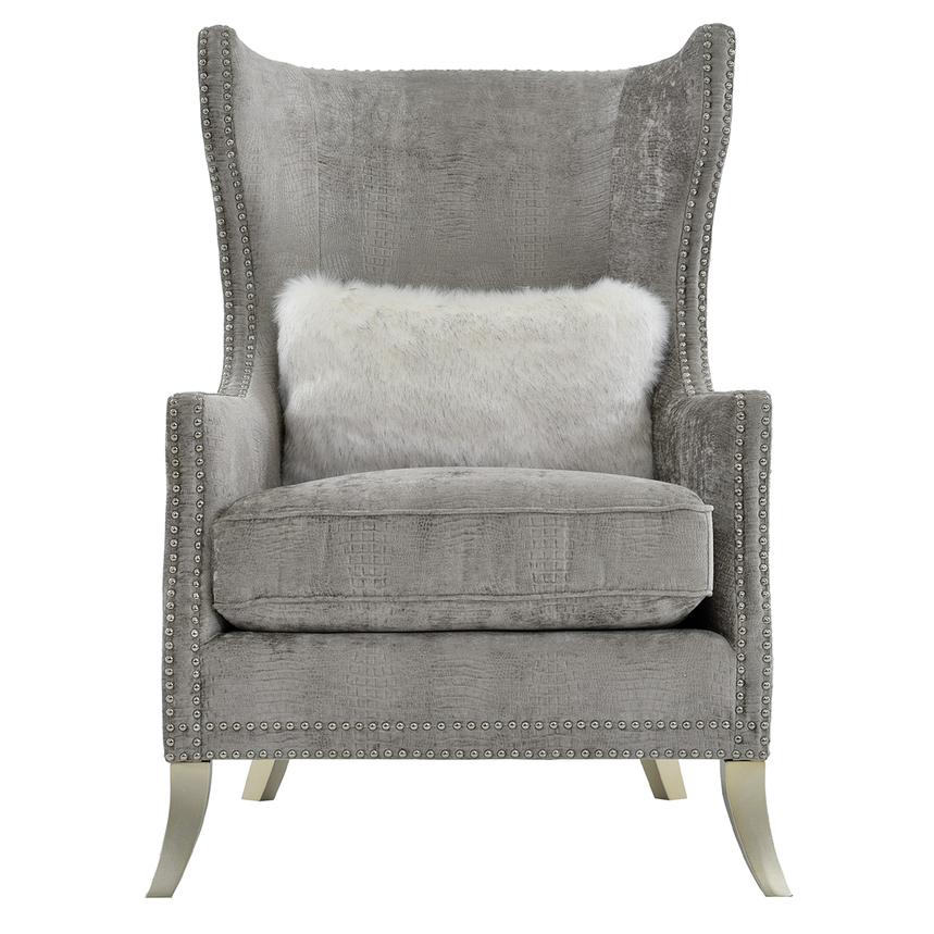 grey accent chair