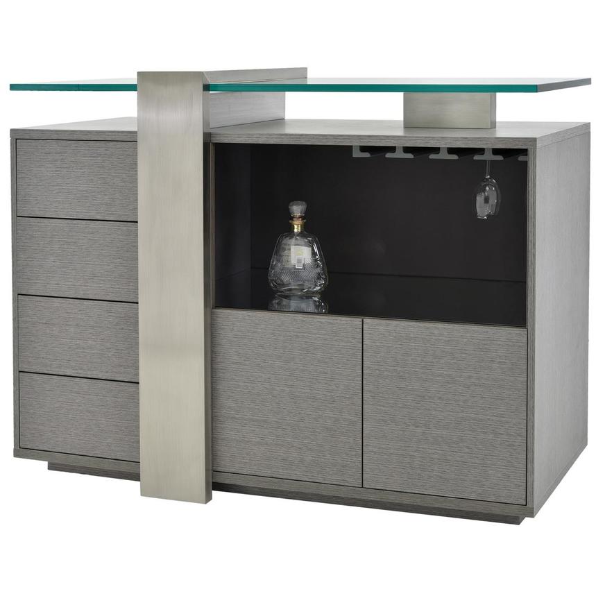 Totem Gray Bar Cabinet | El Dorado Furniture