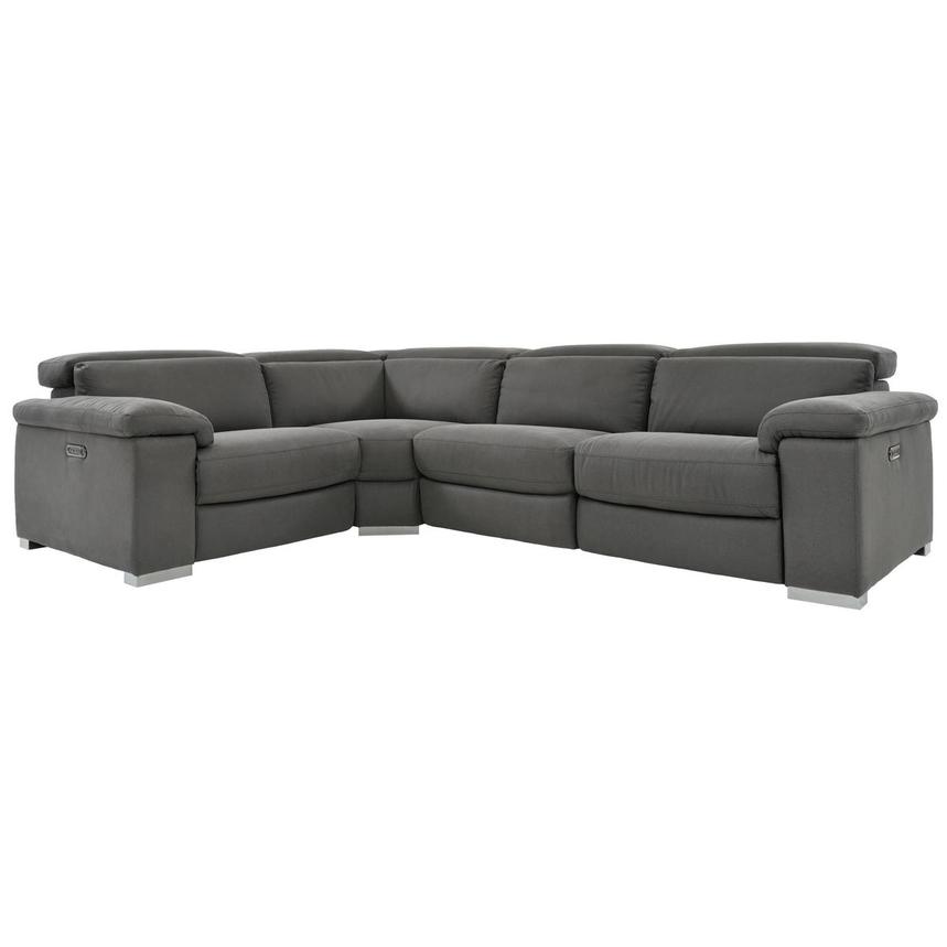 Karly Dark Gray Power Reclining Sectional with 4PCS/2PWR  main image, 1 of 9 images.
