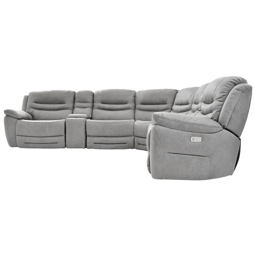 Dan Gray Power Reclining Sectional with 6PCS/3PWR  alternate image, 4 of 10 images.
