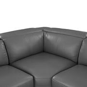 Charlie Gray Leather Power Reclining Sectional with 4PCS/2PWR  alternate image, 7 of 13 images.