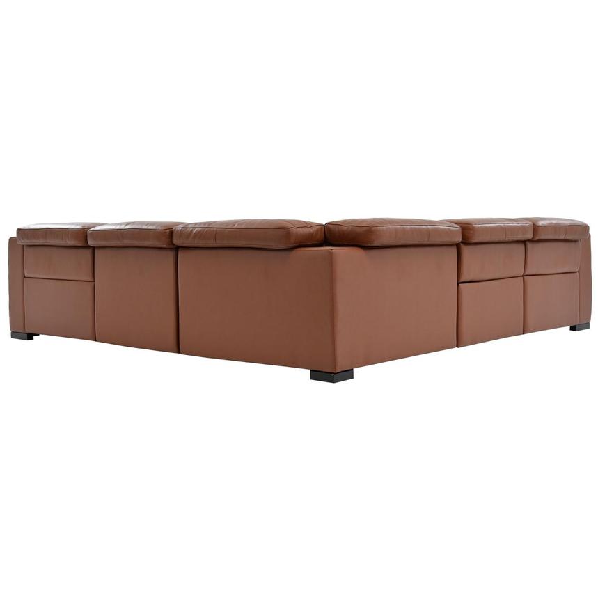 Gian Marco Tan Leather Power Reclining Sectional with 5PCS/3PWR alternate image, 4 of 7 images.