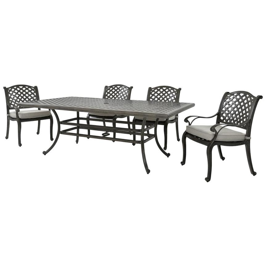 Castle Rock Gray 5 Piece Patio Set El Dorado Furniture