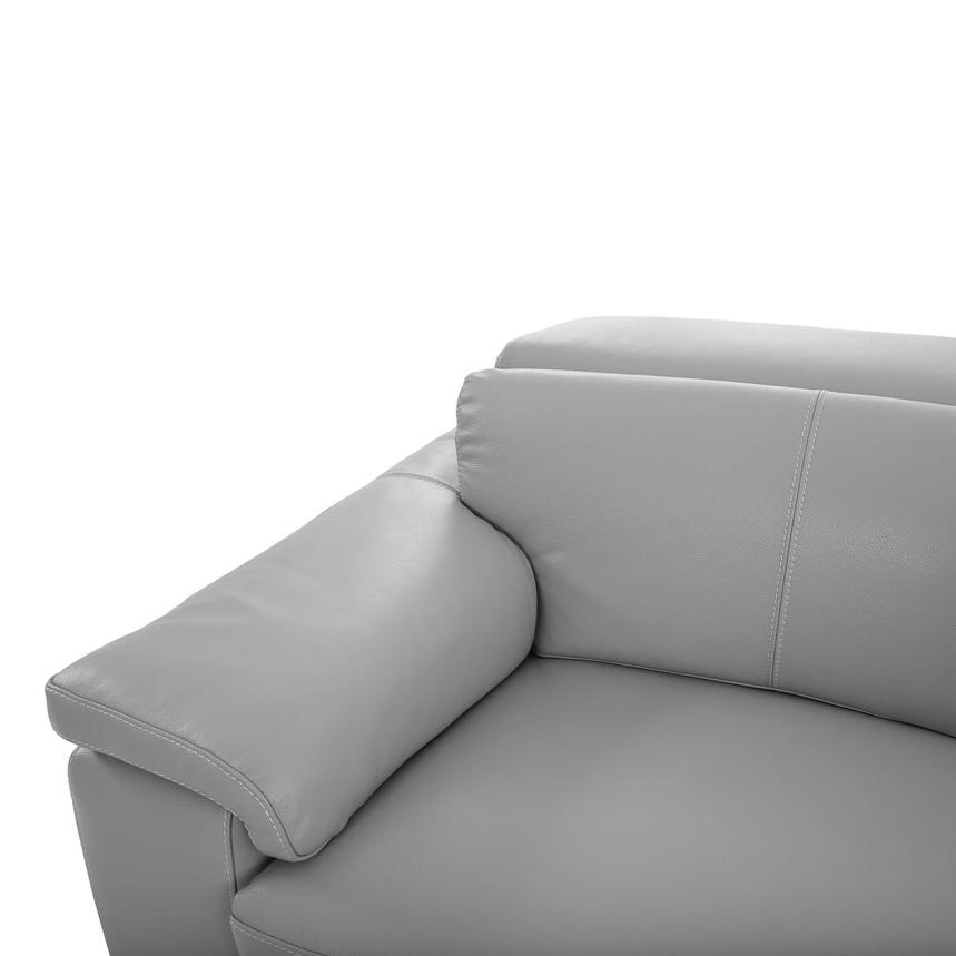 Charlie Light Gray Home Theater Leather Seating with 5PCS/2PWR alternate image, 7 of 15 images.