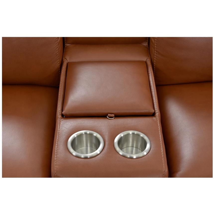 Gian Marco Tan Leather Power Reclining Sectional with 7PCS/3PWR  alternate image, 6 of 9 images.