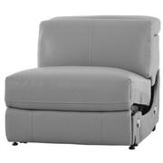 Charlie Light Gray Armless Power Recliner  alternate image, 2 of 5 images.
