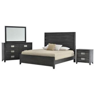 Contour Gray 4-Piece Queen Bedroom Set