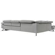 Toronto Silver Leather Power Reclining Sofa w/Left Chaise  alternate image, 5 of 8 images.