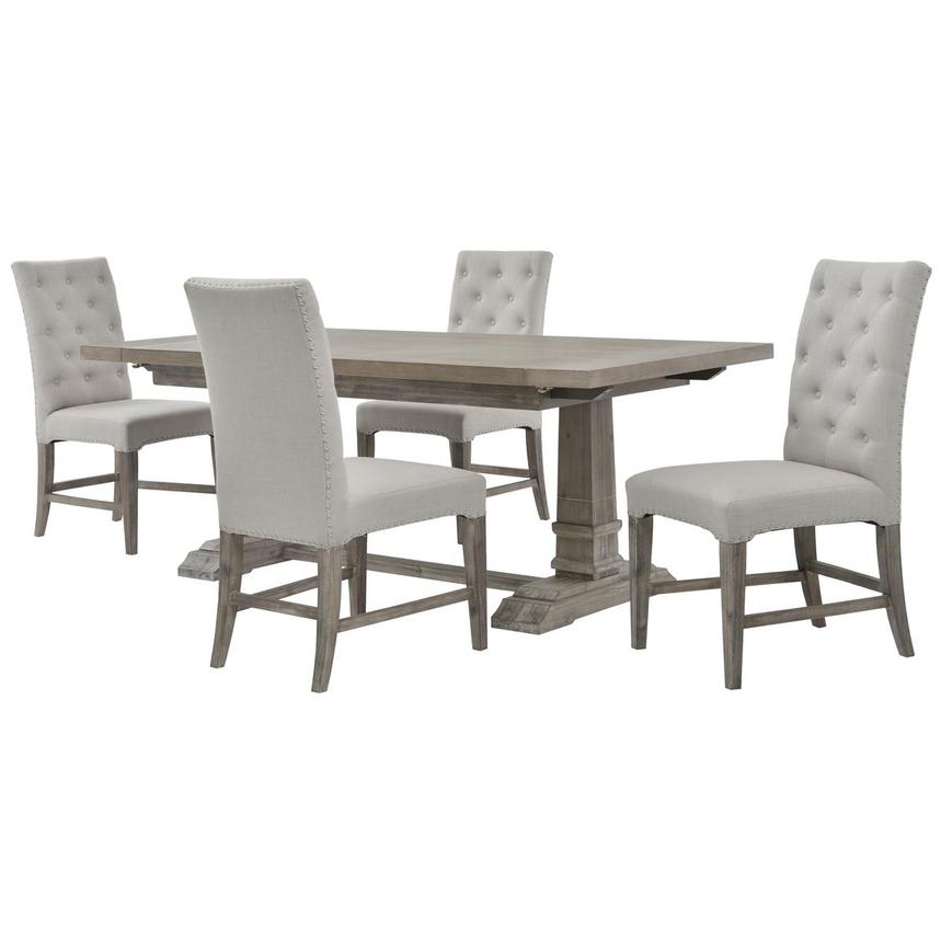 Hudson/Beltran Gray 5-Piece Dining Set  main image, 1 of 13 images.