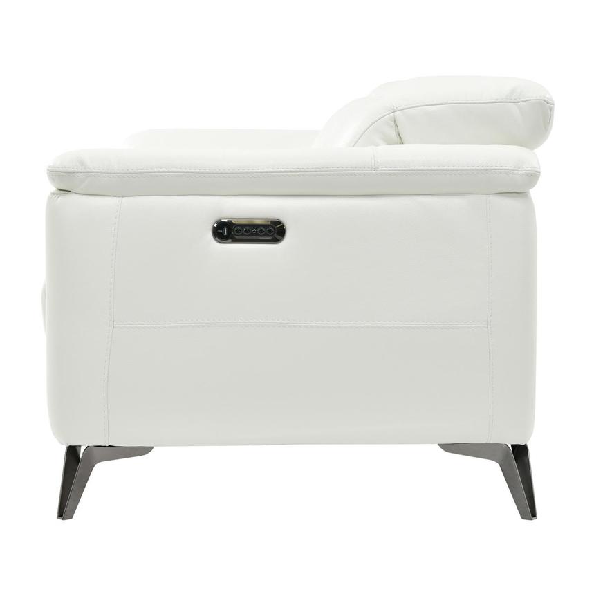 Anabel White Leather Power Reclining Loveseat  alternate image, 4 of 10 images.