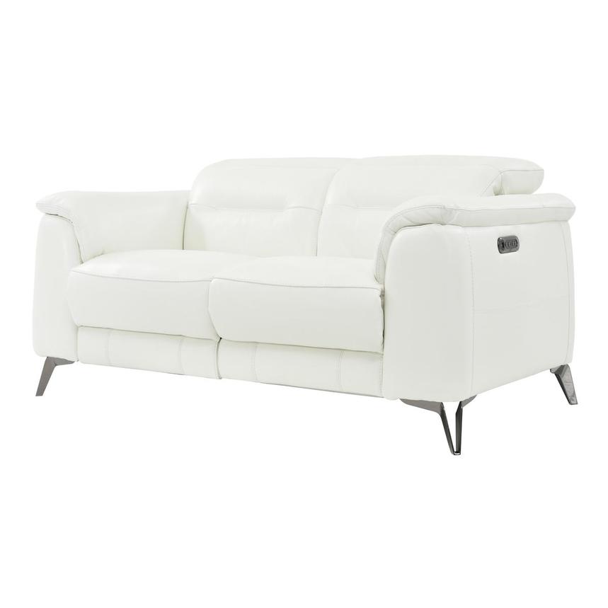 White reclining online loveseat