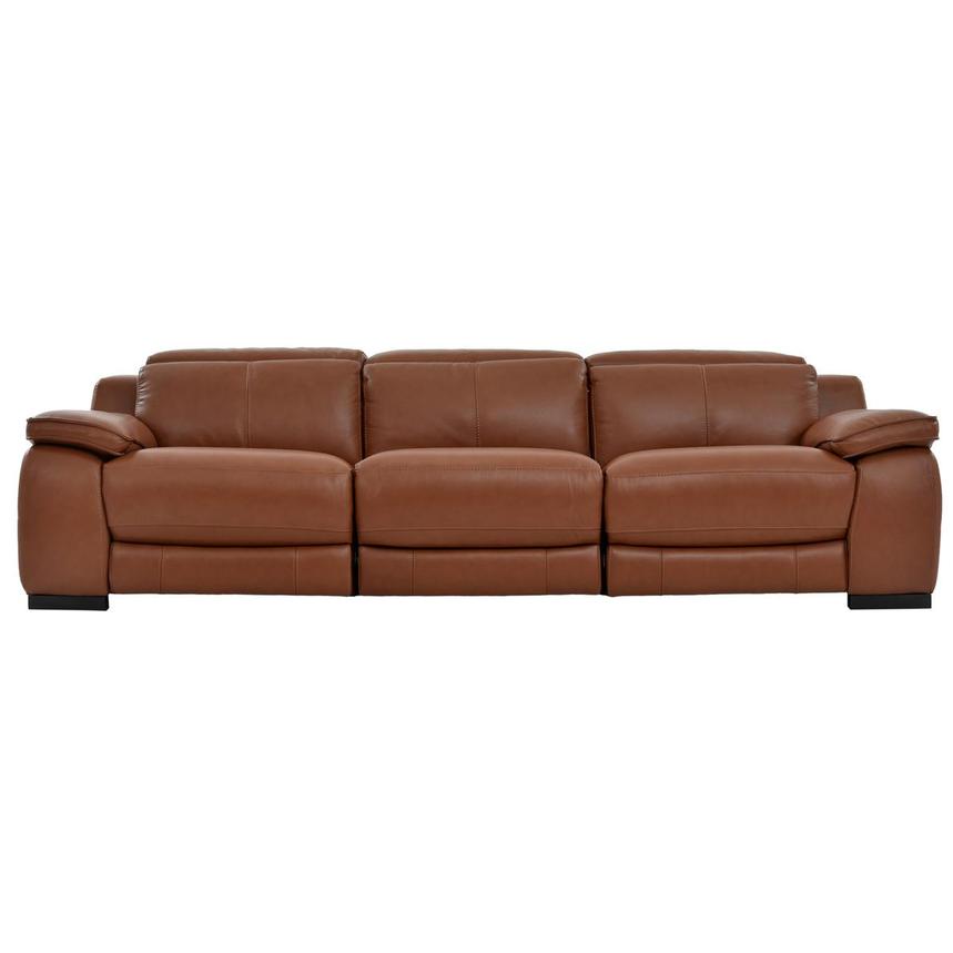 Gian Marco Tan Oversized Leather Sofa  main image, 1 of 10 images.