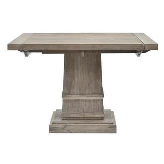 Hudson Gray Square Extendable Dining Table