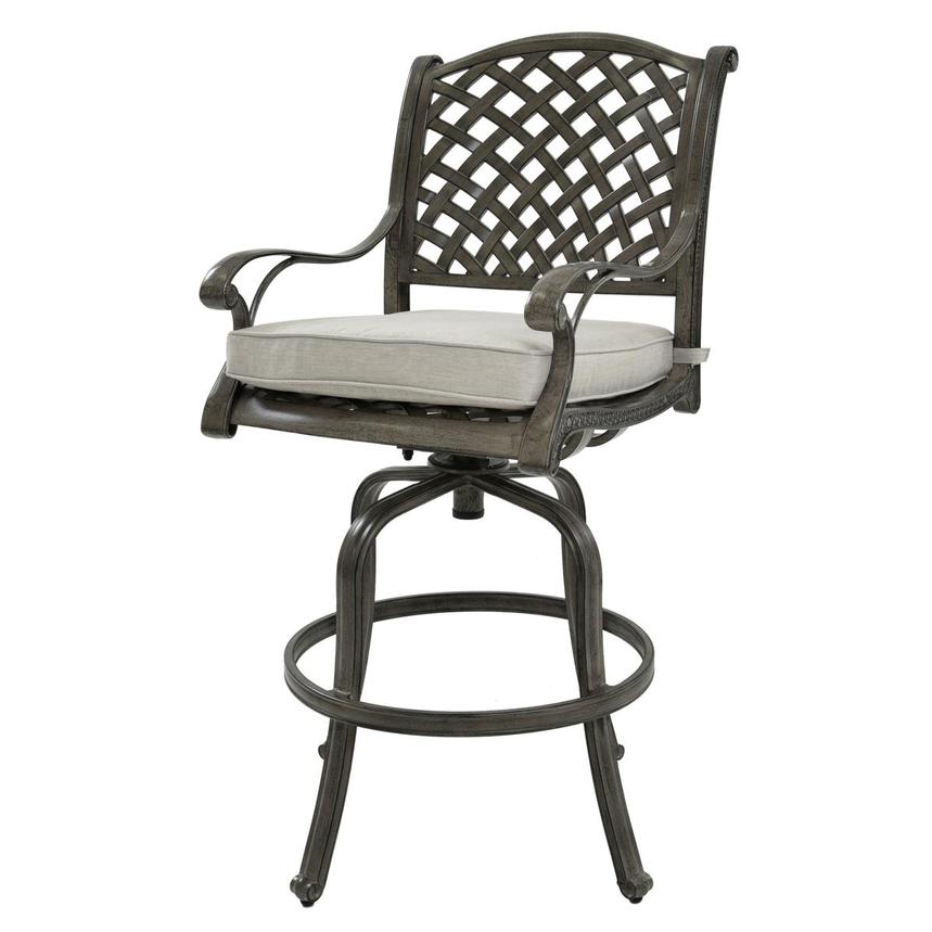 Castle Rock Gray Bar Stool El Dorado Furniture