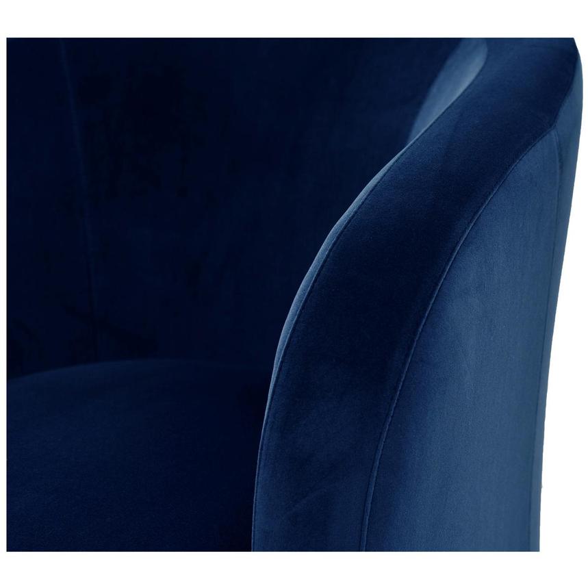 Delia Blue Swivel Accent Chair  alternate image, 5 of 6 images.