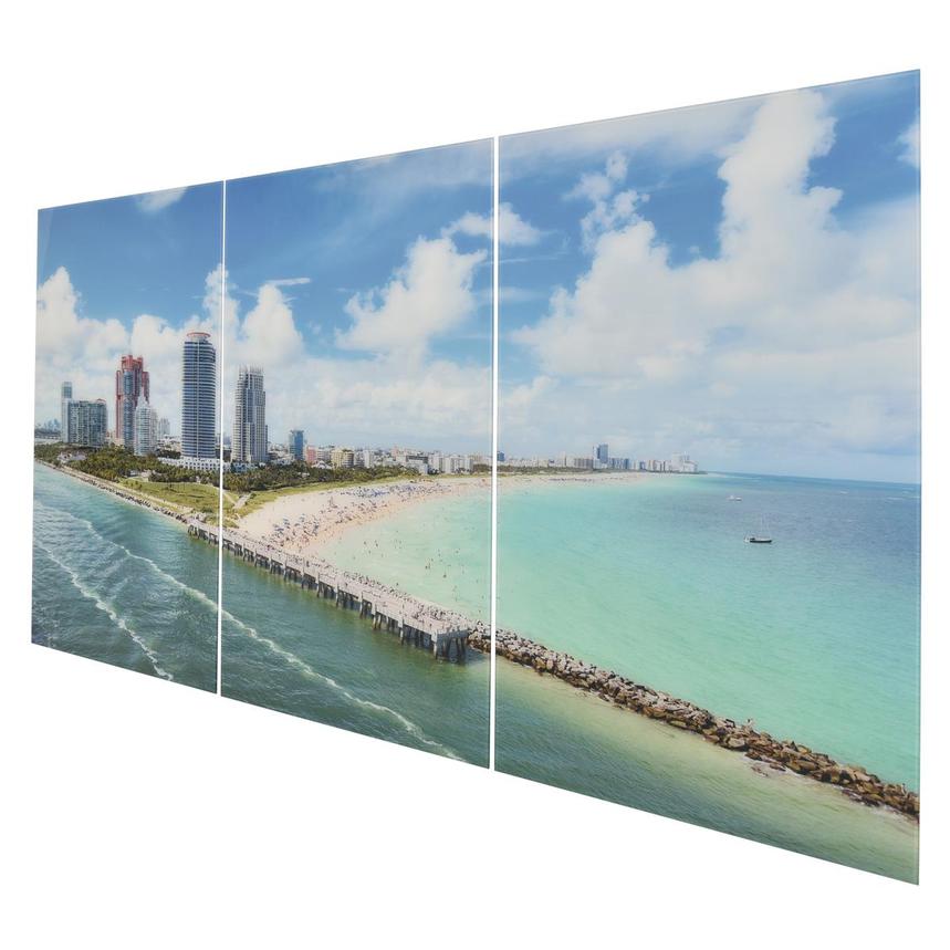 Miami Beach I Set of 3 Acrylic Wall Art El Dorado Furniture