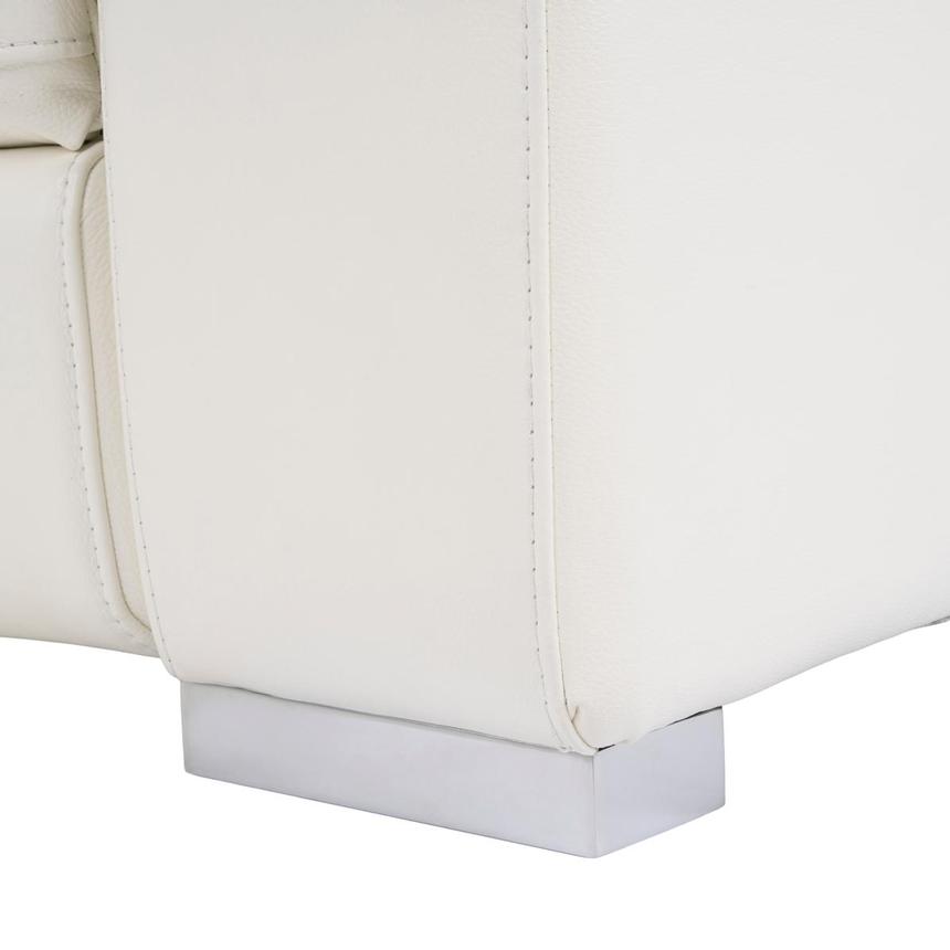 Charlie White Leather Power Reclining Sofa alternate image, 9 of 10 images.