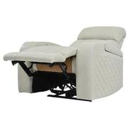 Gio Cream Leather Power Recliner  alternate image, 4 of 12 images.