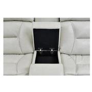Gio Cream Leather Power Reclining Sofa w/Console  alternate image, 7 of 12 images.