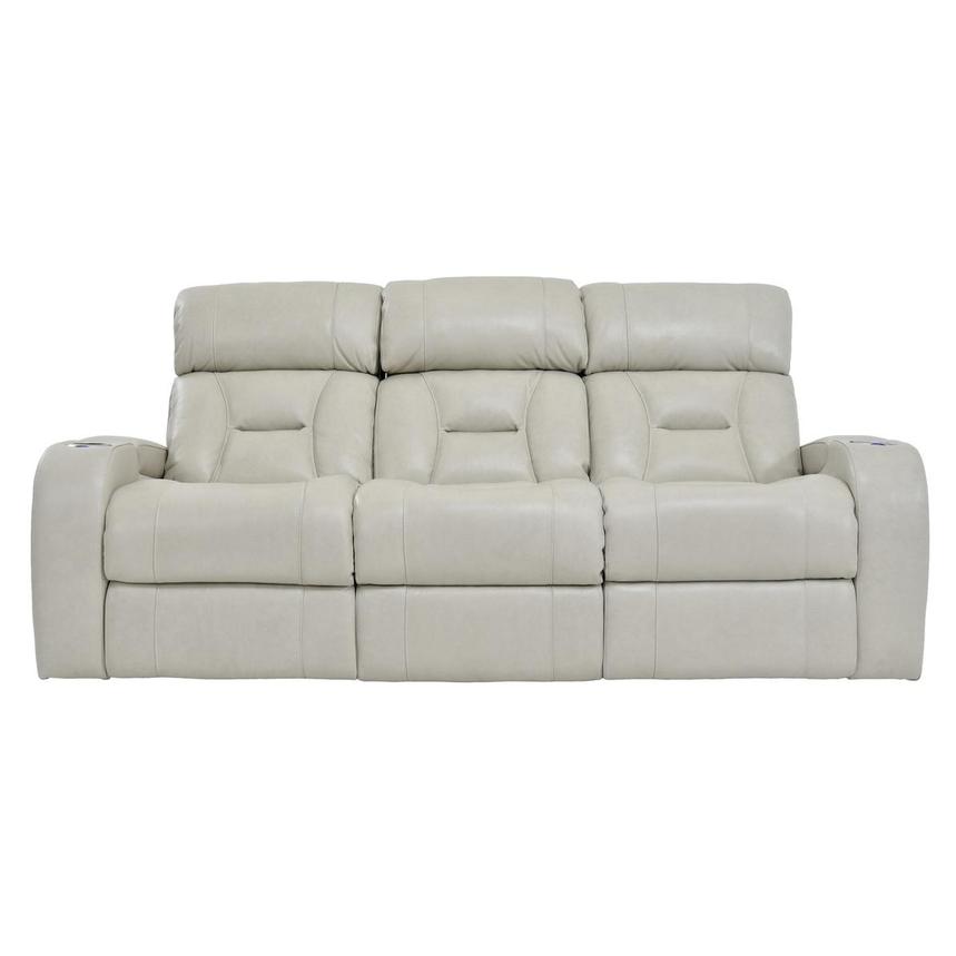 Gio Cream Leather Power Reclining Sofa