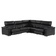 Charlie Black Leather Power Reclining Sectional with 5PCS/3PWR  alternate image, 2 of 12 images.