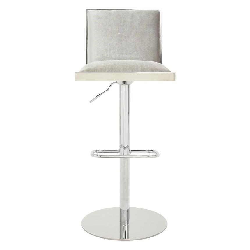 Allison Silver Gray Adjustable Stool  main image, 1 of 9 images.