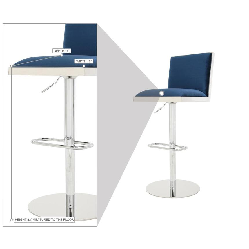 Allison Blue Adjustable Stool