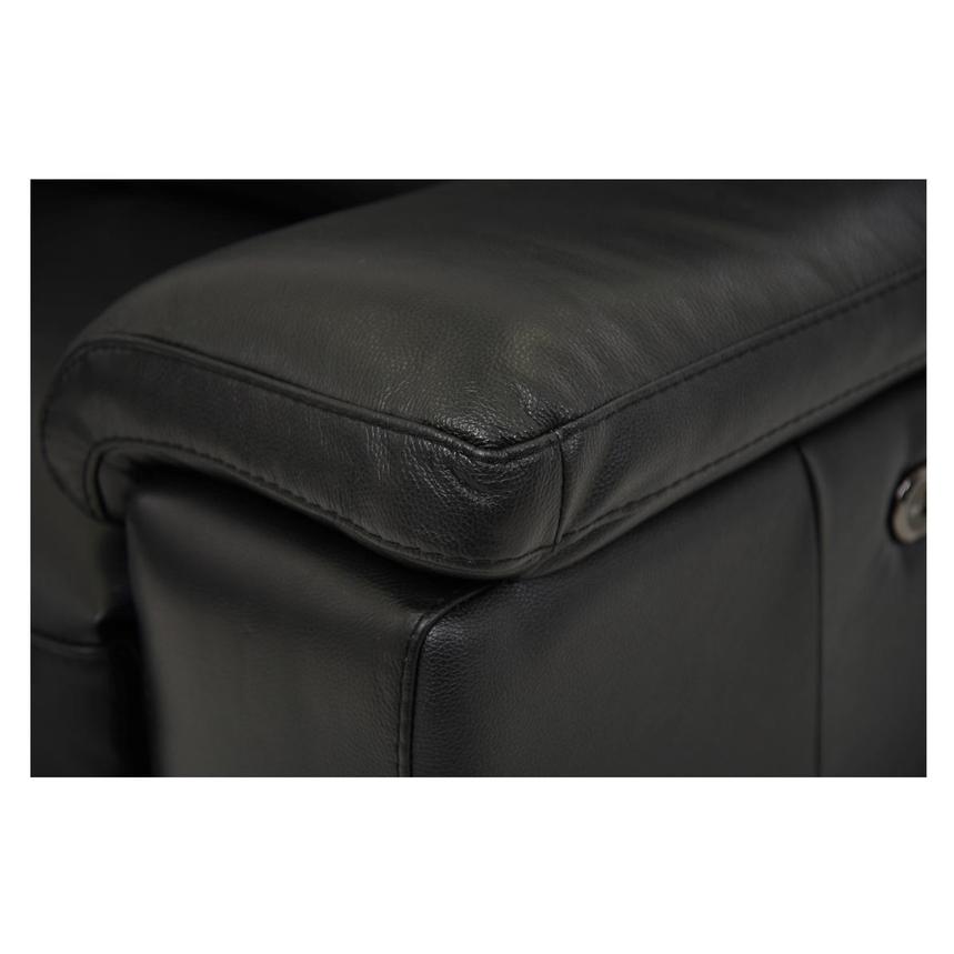Charlie Black Home Theater Leather Seating with 5PCS/2PWR  alternate image, 6 of 11 images.