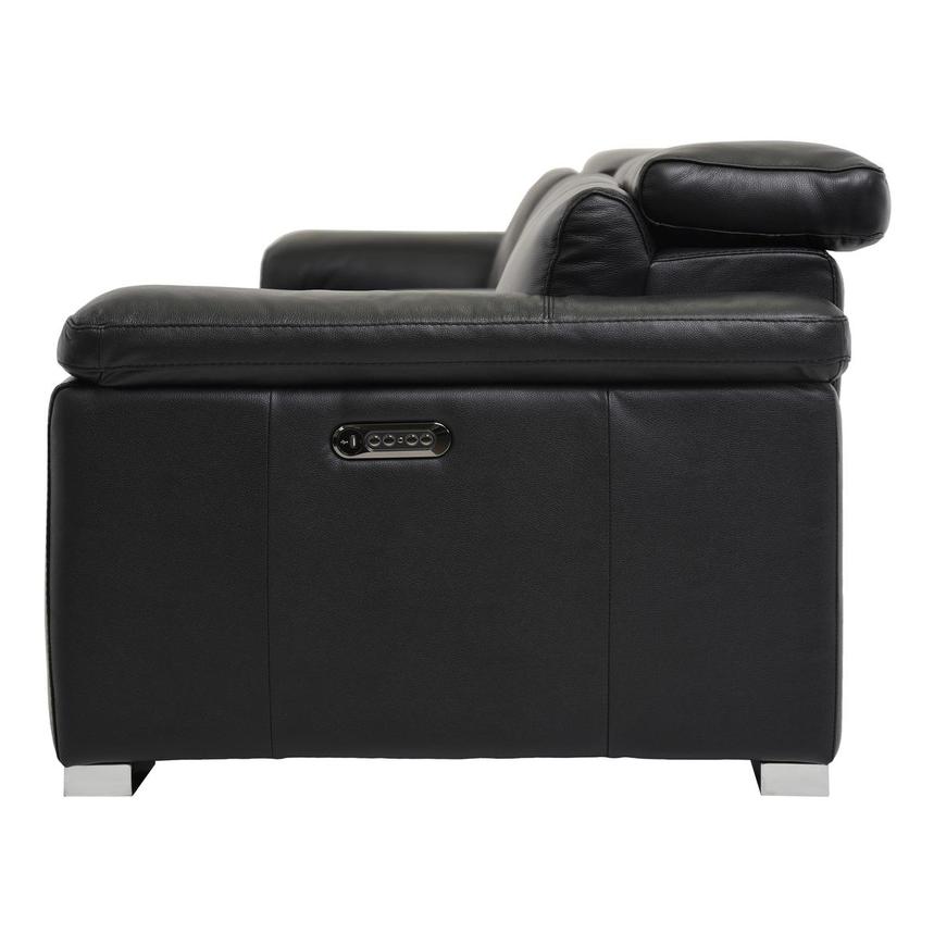 Charlie Black Home Theater Leather Seating with 5PCS/3PWR  alternate image, 4 of 11 images.