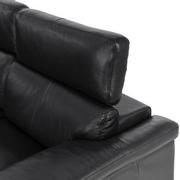 Charlie Black Home Theater Leather Seating with 5PCS/2PWR  alternate image, 7 of 10 images.