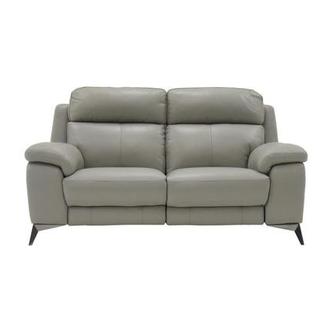 Barry Gray Leather Power Reclining Loveseat