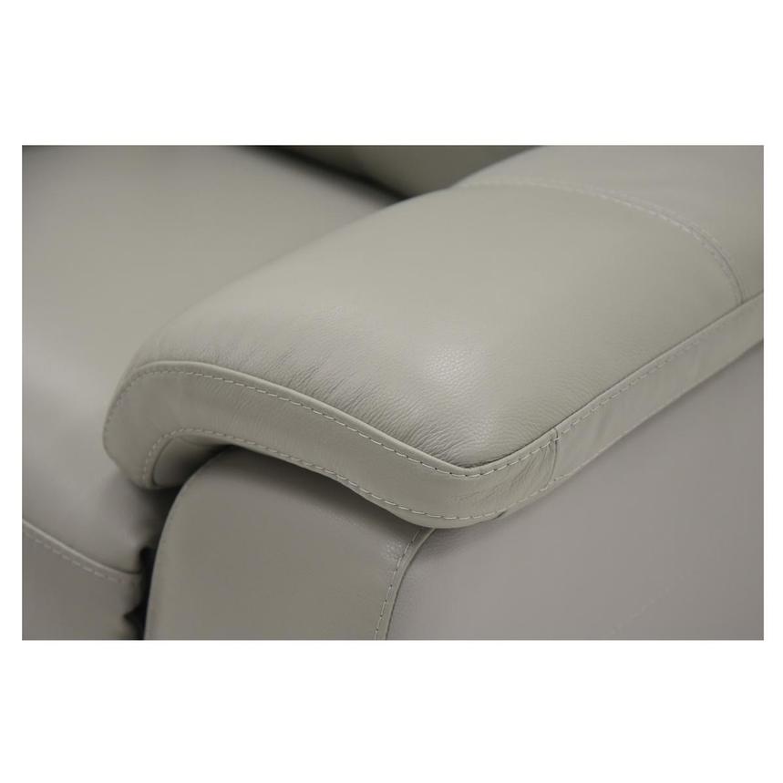 Barry Gray Leather Power Reclining Loveseat  alternate image, 8 of 10 images.
