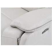 Austin Light Gray Leather Power Recliner  alternate image, 6 of 9 images.