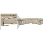 Cody Cream Leather Power Reclining Sectional with 6PCS/2PWR  alternate image, 8 of 8 images.