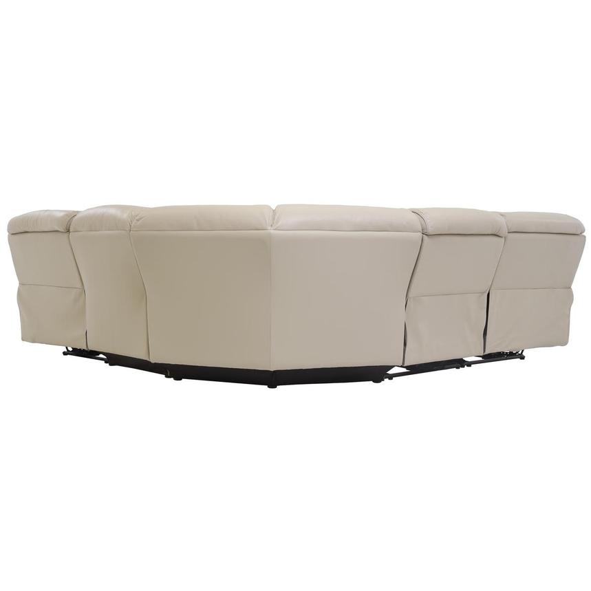 Cody Cream Leather Power Reclining Sectional with 5PCS/3PWR  alternate image, 4 of 7 images.