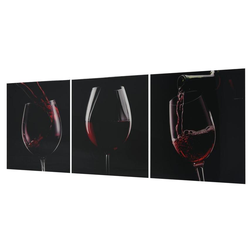 Vino Rosso Set of 3 Acrylic Wall Art