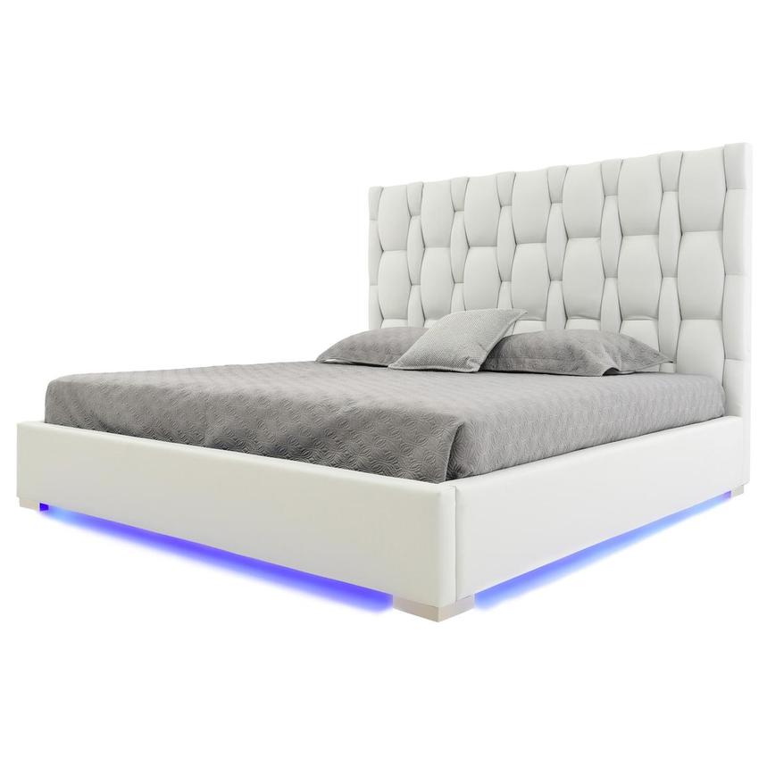 Livia White King Platform Bed  main image, 1 of 8 images.